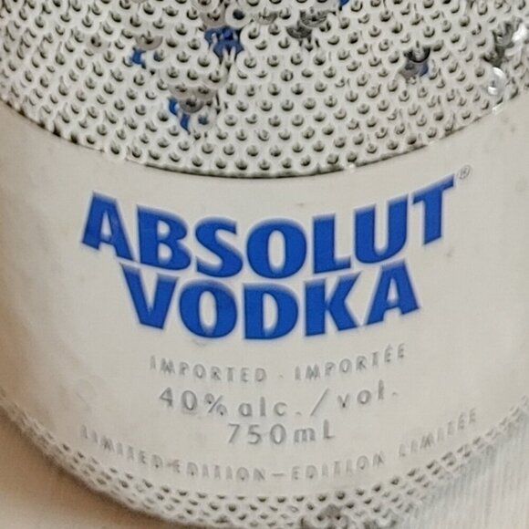 ABSOLUT VODKA Disco Bottle Flip Sequin Bottle Cover 750ml bottle EMPTY - Picture 4 of 4
